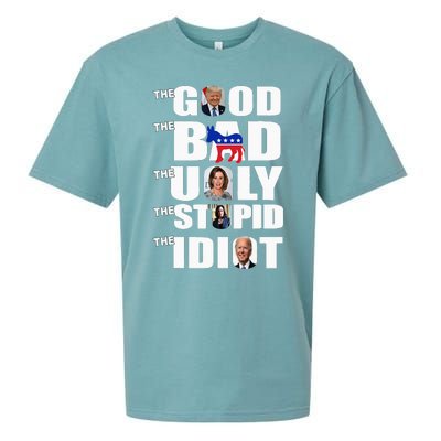 Support Trump The Good The Bad The Ugly The Stupid The Idiot Sueded Cloud Jersey T-Shirt