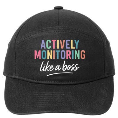State Testing Teacher Actively Monitoring Like A Boss 7-Panel Snapback Hat