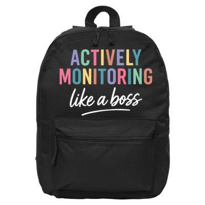 State Testing Teacher Actively Monitoring Like A Boss 16 in Basic Backpack