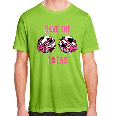 Save The Tatas Fall Soccer Breast Cancer Awareness Adult ChromaSoft Performance T-Shirt