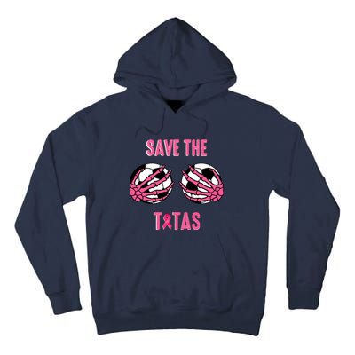 Save The Tatas Fall Soccer Breast Cancer Awareness Tall Hoodie