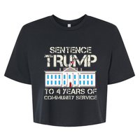 Sentence Trump To 4 Years Of Community Service Bella+Canvas Jersey Crop Tee