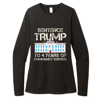 Sentence Trump To 4 Years Of Community Service Womens CVC Long Sleeve Shirt