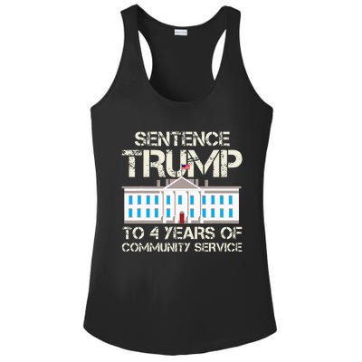 Sentence Trump To 4 Years Of Community Service Ladies PosiCharge Competitor Racerback Tank