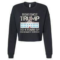 Sentence Trump To 4 Years Of Community Service Cropped Pullover Crew