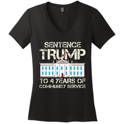 Sentence Trump To 4 Years Of Community Service Women's V-Neck T-Shirt