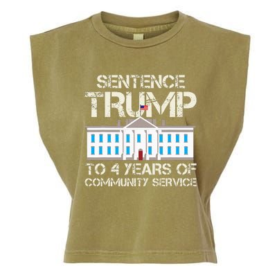 Sentence Trump To 4 Years Of Community Service Garment-Dyed Women's Muscle Tee