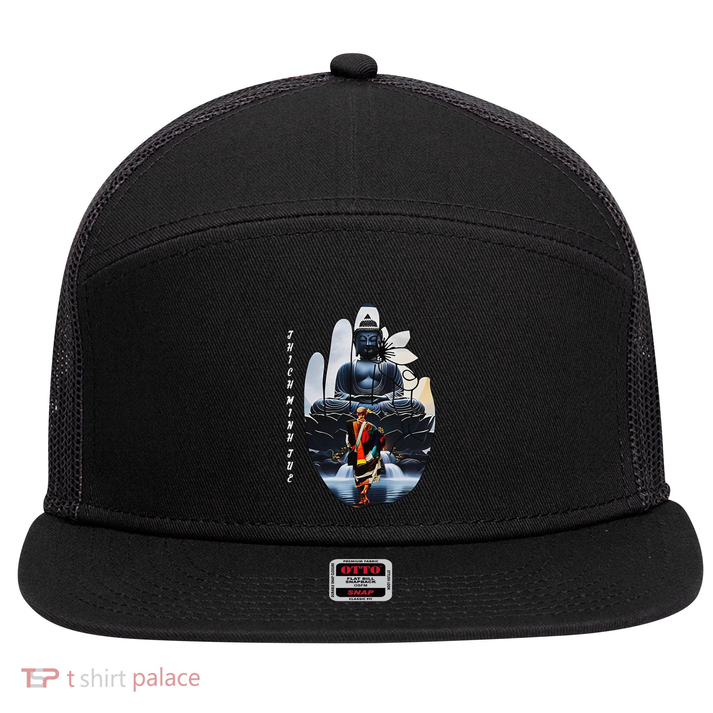 Su Thay Thich Minh Tue Buddhist Monks 7 Panel Mesh Trucker Snapback Hat