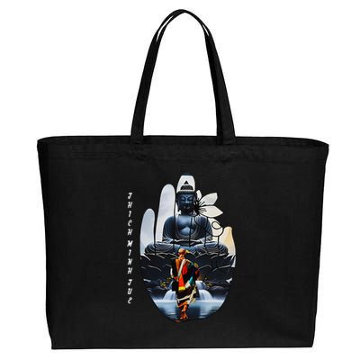 Su Thay Thich Minh Tue Buddhist Monks Cotton Canvas Jumbo Tote