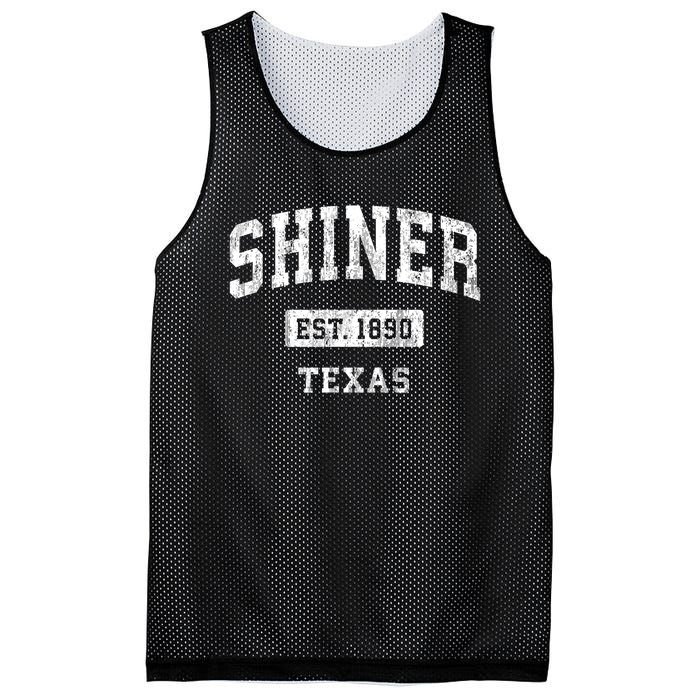 Shiner Texas Tx Vintage Sports Established Mesh Reversible Basketball Jersey Tank