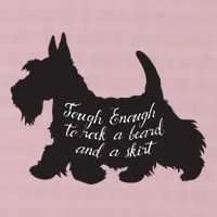 Scottish Terrier Tough Enough To Rock A Beard And A Skirt 25L Jumbo Tote