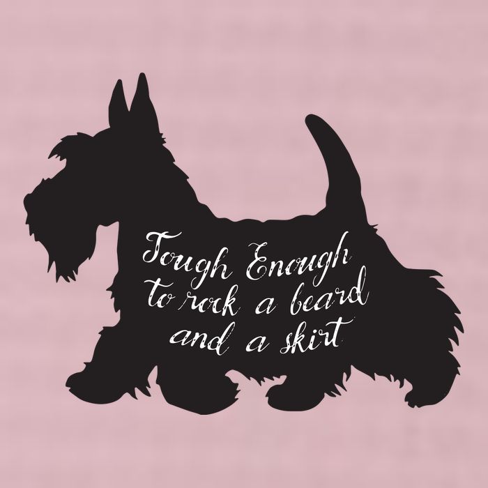 Scottish Terrier Tough Enough To Rock A Beard And A Skirt 25L Jumbo Tote