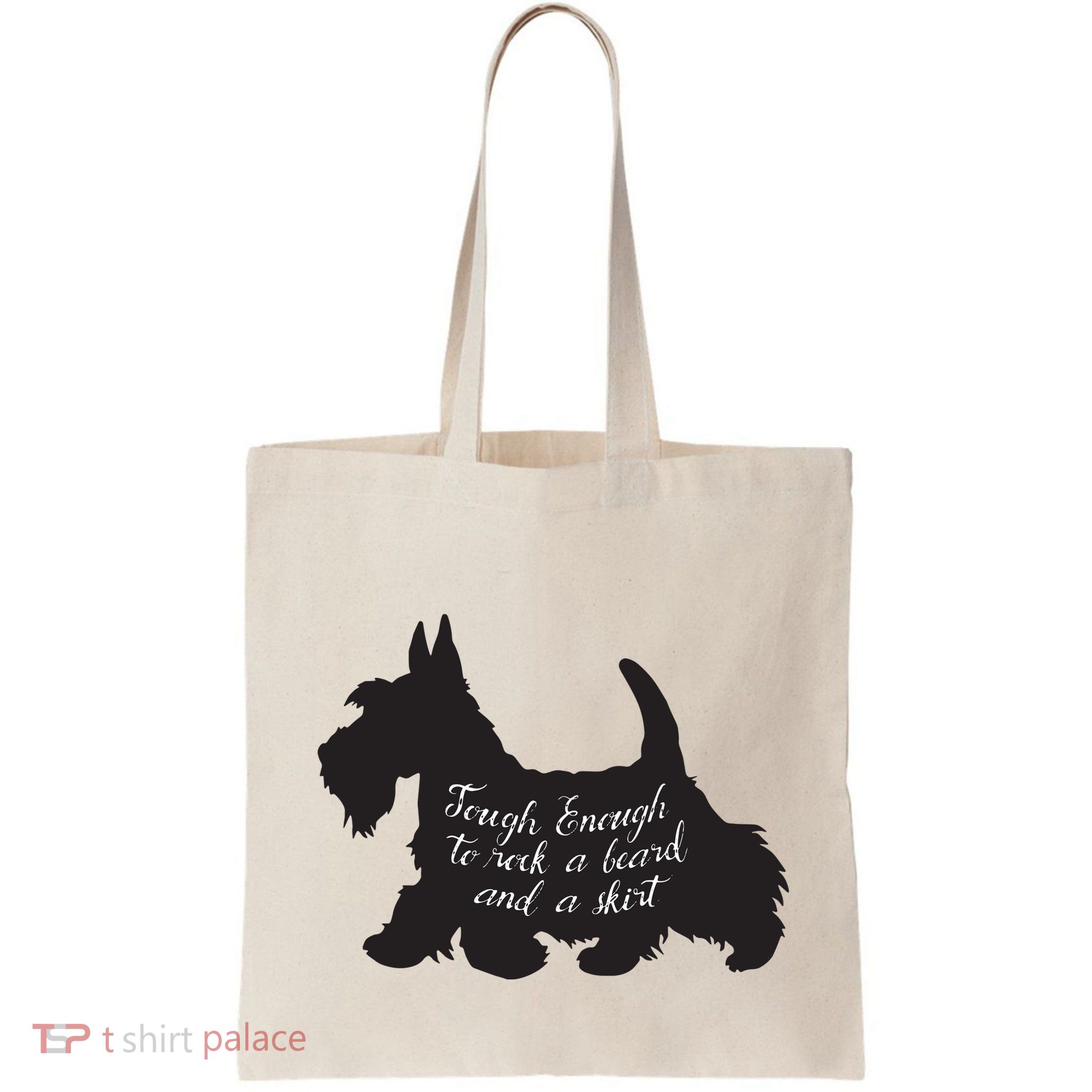 Scottish Terrier Tough Enough To Rock A Beard And A Skirt Bag