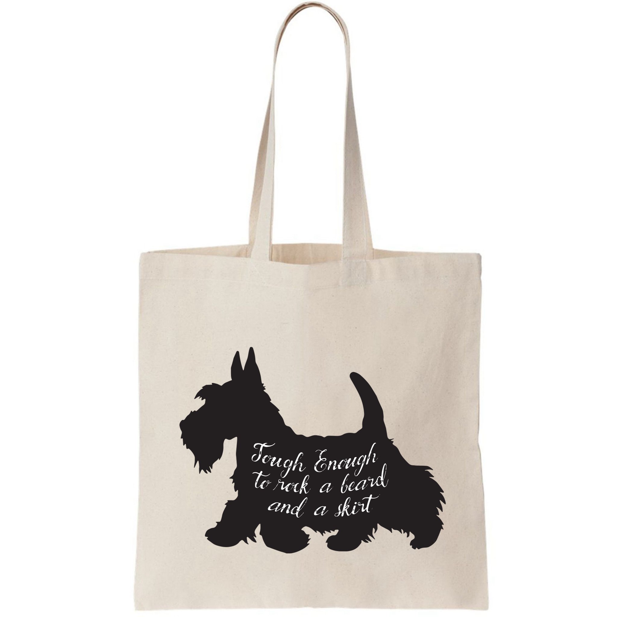 Scottish Terrier Tough Enough To Rock A Beard And A Skirt Bag