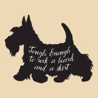 Scottish Terrier Tough Enough To Rock A Beard And A Skirt Bag