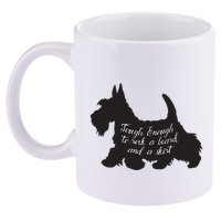 Scottish Terrier Tough Enough To Rock A Beard And A Skirt 11oz C Handle Ceramic Mug