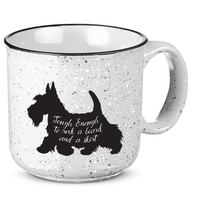 Scottish Terrier Tough Enough To Rock A Beard And A Skirt 15oz Campfire Ceramic Mug