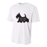 Scottish Terrier Tough Enough To Rock A Beard And A Skirt Youth Performance Sprint T-Shirt
