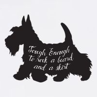 Scottish Terrier Tough Enough To Rock A Beard And A Skirt Youth Performance Sprint T-Shirt