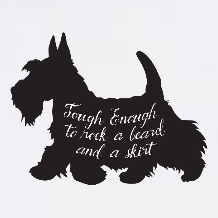 Scottish Terrier Tough Enough To Rock A Beard And A Skirt Youth Performance Sprint T-Shirt