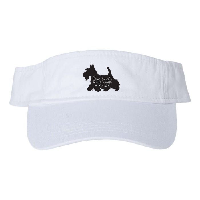 Scottish Terrier Tough Enough To Rock A Beard And A Skirt Visor