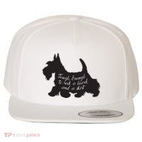 Scottish Terrier Tough Enough To Rock A Beard And A Skirt Wool Snapback Cap