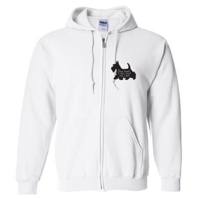 Scottish Terrier Tough Enough To Rock A Beard And A Skirt Full Zip Hoodie