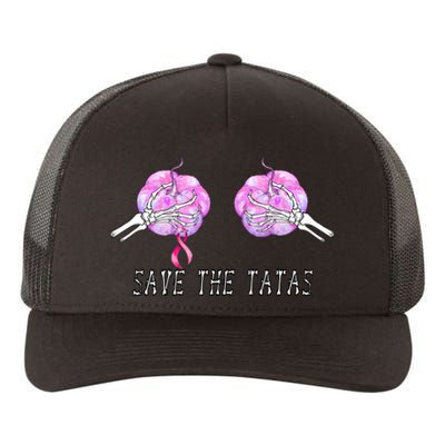 Save The TaTas Halloween Breast Cancer Awareness Yupoong Adult 5-Panel Trucker Hat