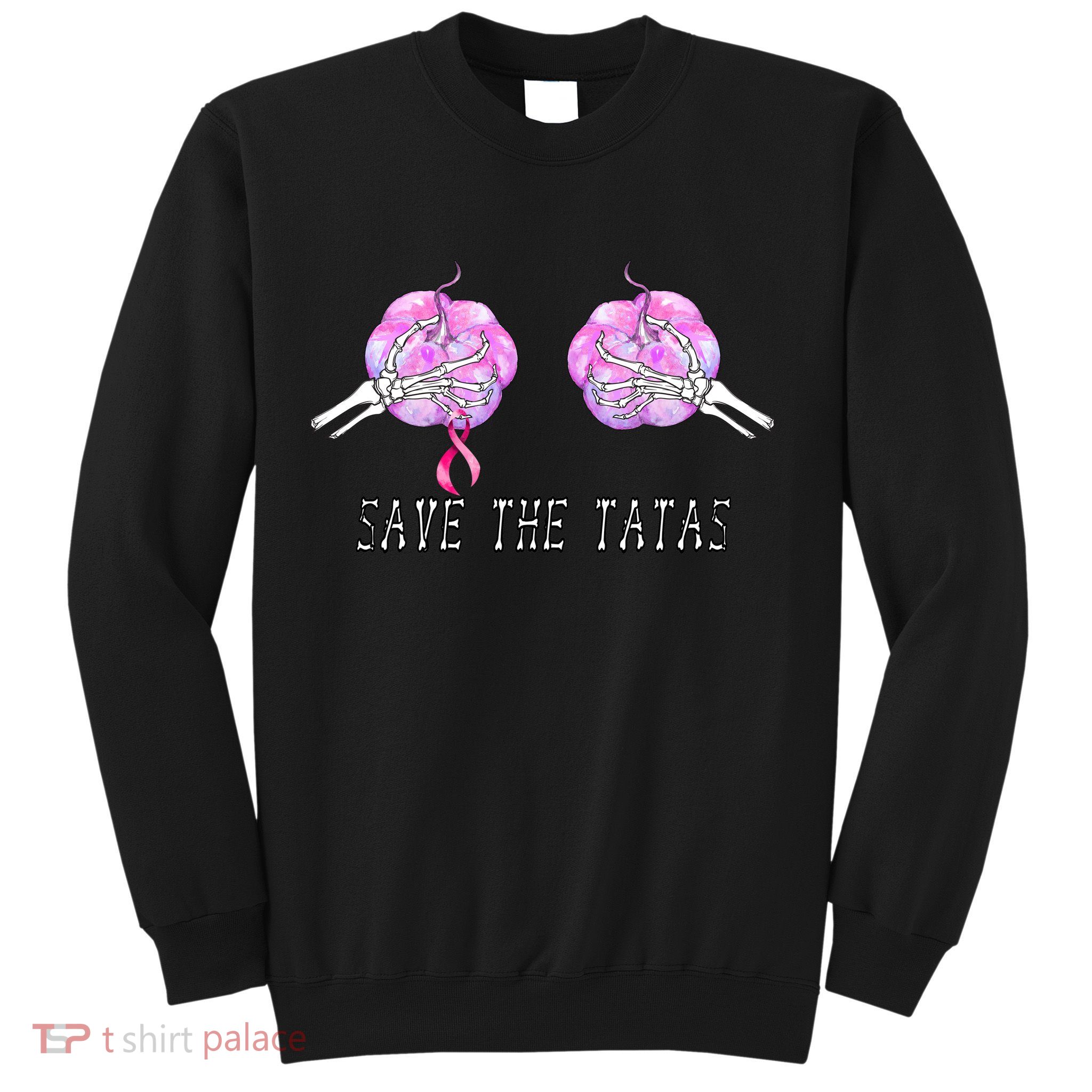 Save The TaTas Halloween Breast Cancer Awareness Sweatshirt