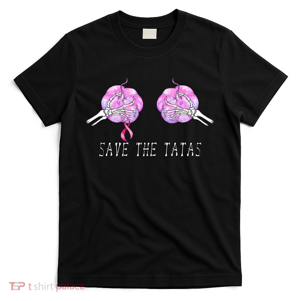 Save The TaTas Halloween Breast Cancer Awareness T-Shirt