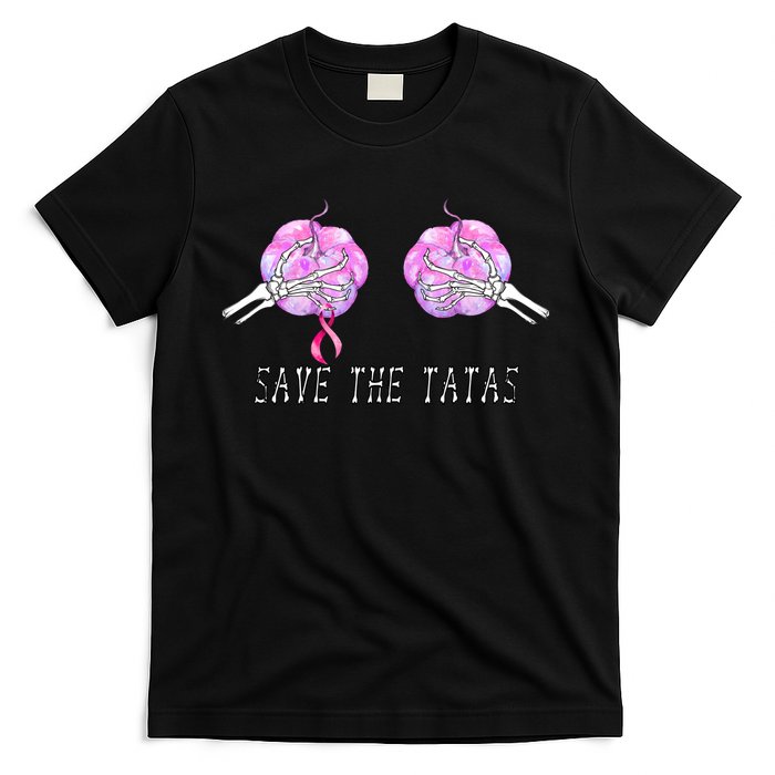 Save The TaTas Halloween Breast Cancer Awareness T-Shirt