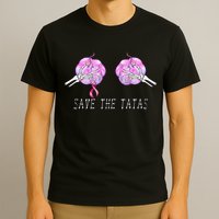Save The TaTas Halloween Breast Cancer Awareness T-Shirt