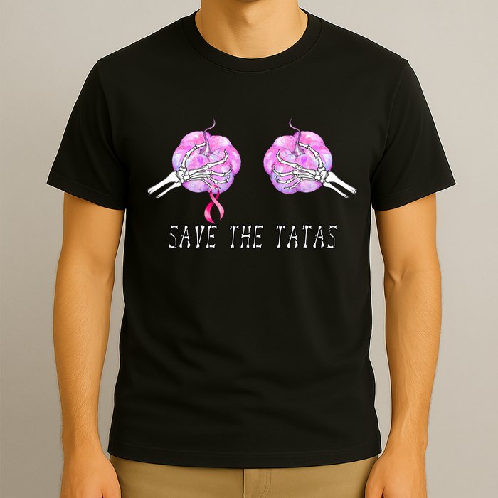 Save The TaTas Halloween Breast Cancer Awareness T-Shirt