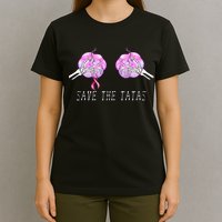 Save The TaTas Halloween Breast Cancer Awareness T-Shirt