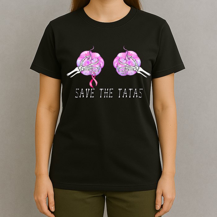 Save The TaTas Halloween Breast Cancer Awareness T-Shirt
