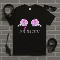 Save The TaTas Halloween Breast Cancer Awareness T-Shirt