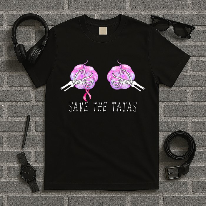 Save The TaTas Halloween Breast Cancer Awareness T-Shirt