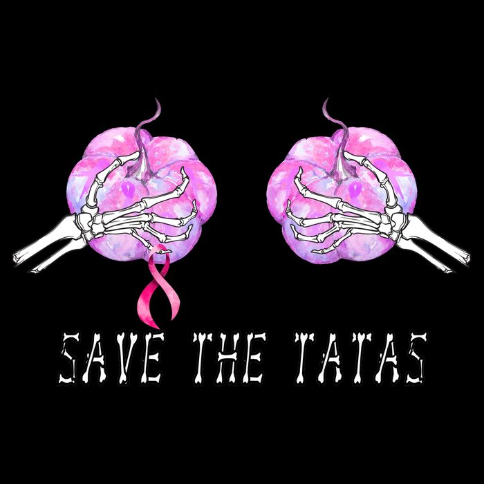 Save The TaTas Halloween Breast Cancer Awareness T-Shirt