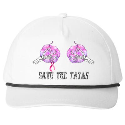 Save The TaTas Halloween Breast Cancer Awareness Snapback Five-Panel Rope Hat