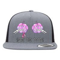 Save The TaTas Halloween Breast Cancer Awareness Flat Bill Trucker Hat