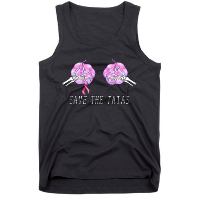 Save The TaTas Halloween Breast Cancer Awareness Tank Top