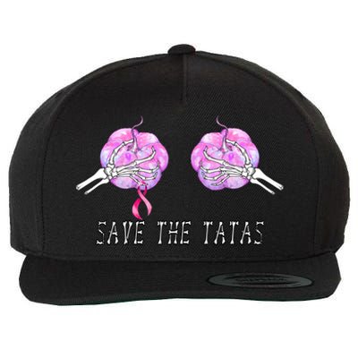 Save The TaTas Halloween Breast Cancer Awareness Wool Snapback Cap