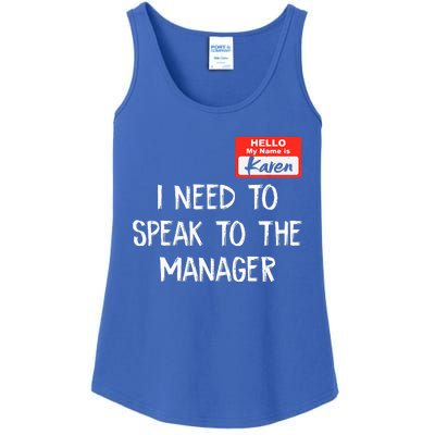 Speak to the Manager Funny Karen Halloween Costume Ladies Essential Tank