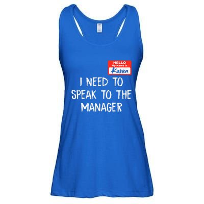 Speak to the Manager Funny Karen Halloween Costume Ladies Essential Flowy Tank