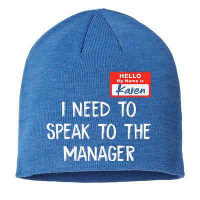 Speak to the Manager Funny Karen Halloween Costume Sustainable Beanie