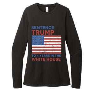 Sentence Trump To 4 Years In The White House Funny Gift Womens CVC Long Sleeve Shirt