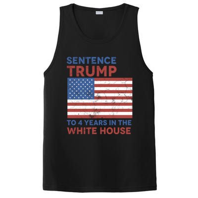 Sentence Trump To 4 Years In The White House Funny Gift PosiCharge Competitor Tank