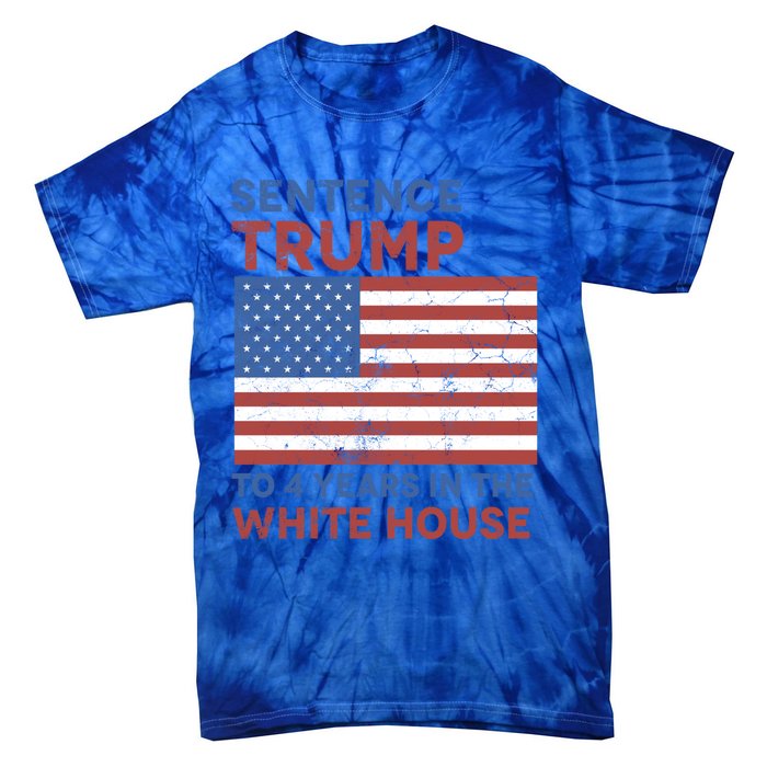 Sentence Trump To 4 Years In The White House Funny Gift Tie-Dye T-Shirt