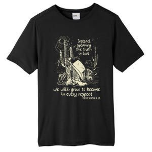 Speaking The Truth In Love Inspirational Christian Cow Gift Tall Fusion ChromaSoft Performance T-Shirt