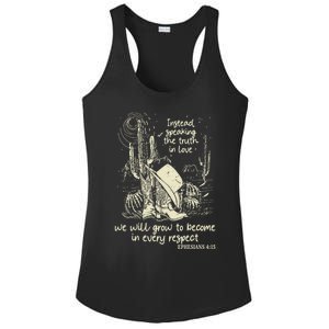 Speaking The Truth In Love Inspirational Christian Cow Gift Ladies PosiCharge Competitor Racerback Tank